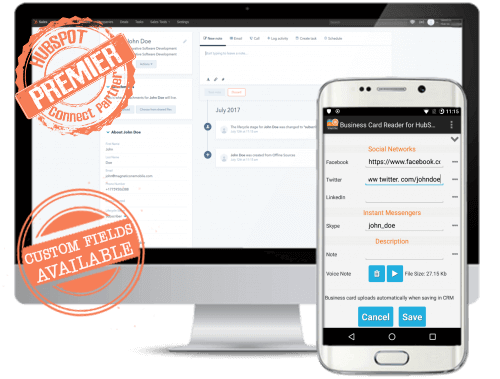 Hubspot Business Card Scanner